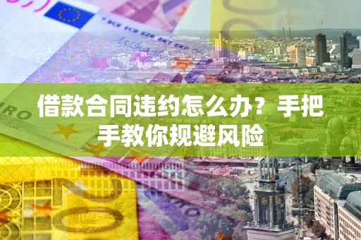 济南借款合同违约怎么办？手把手教你规避风险