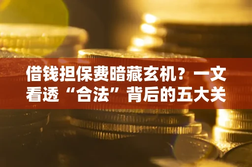 济南借钱担保费暗藏玄机？一文看透“合法”背后的五大关键陷阱