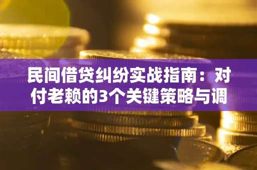 济南民间借贷纠纷实战指南：对付老赖的3个关键策略与调解盲区解析