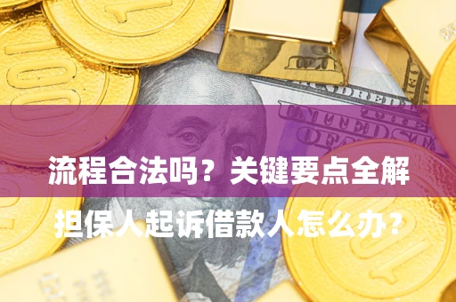 济南

担保人起诉借款人怎么办？流程合法吗？关键要点全解析