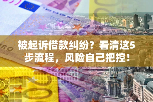 济南被起诉借款纠纷？看清这5步流程，风险自己把控！